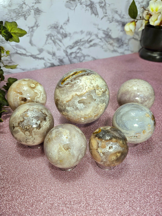 Pink Amethyst Spheres
