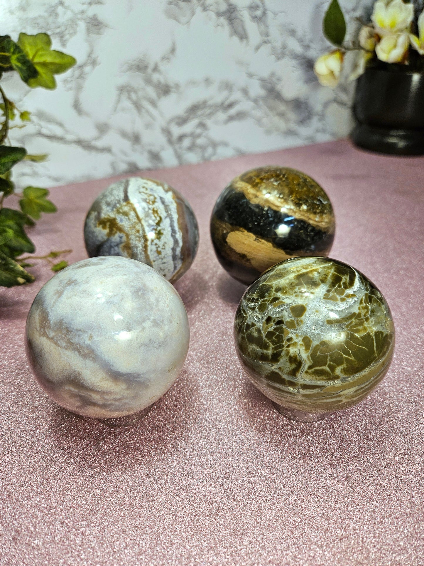 Ocean Jasper Spheres