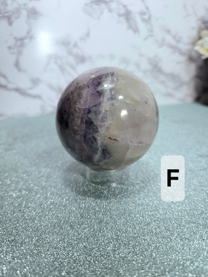 Rainbow Fluorite Spheres